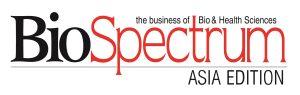 BioSpectrum Asia Edition logo featuring BioSpectrum in black and red with the subtitle the business of Bio  Health Sciences and ASIA EDITION below a gray line
