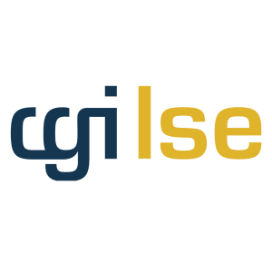 Brand logo featuring a two tone wordmark dark blue text on the left and gold text on the right